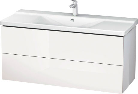 Тумба подвесная под раковину Duravit L-Cube LC625302222 белый глянцевый