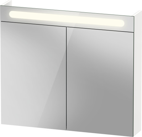 Зеркальный шкаф с подсветкой DURAVIT Duravit No.1 N17921000000000 148 мм х 800 мм х 700 мм, с двумя дверцами, белый