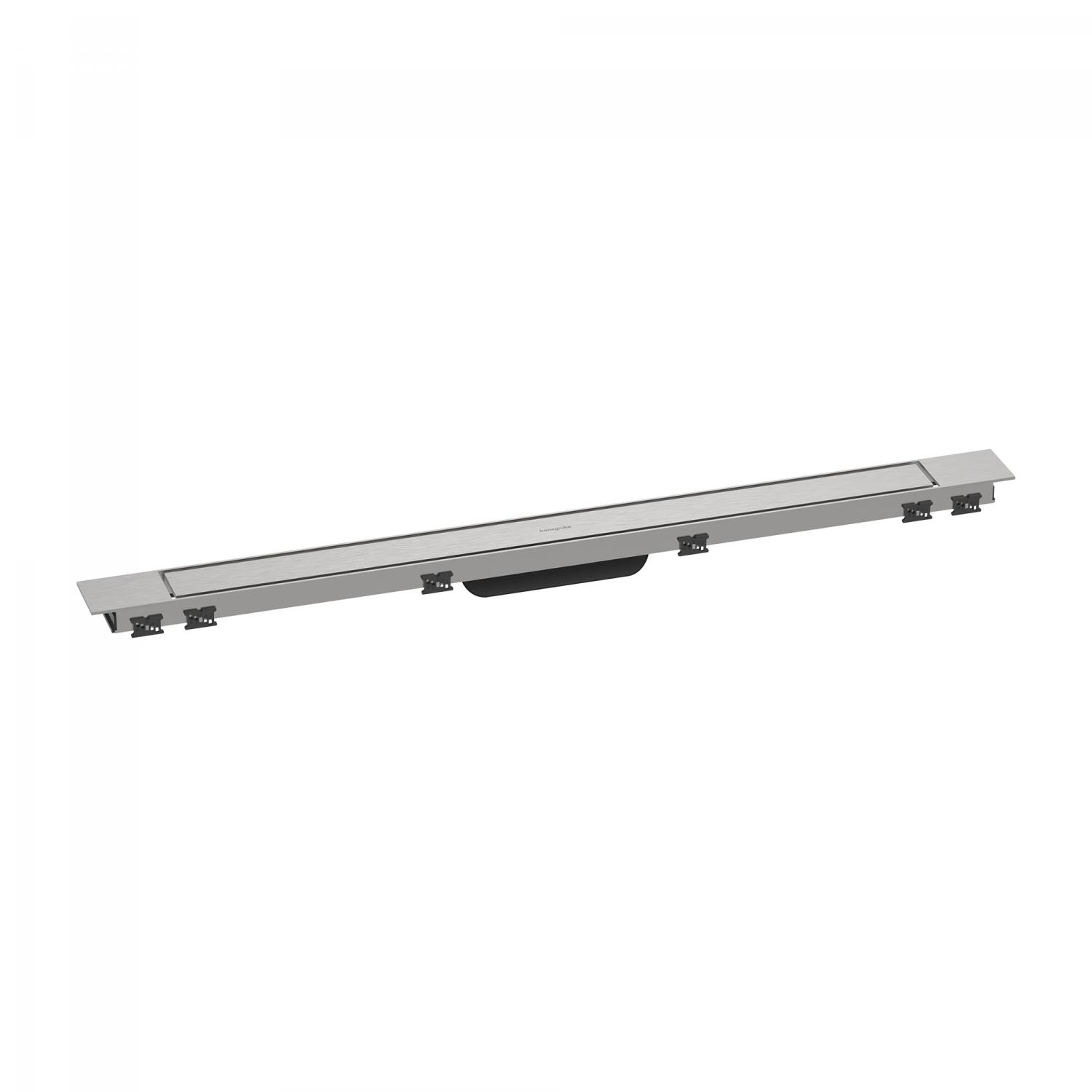Внешняя часть трапа для душа HANSGROHE RainDrain Match Plus 56216800 900 мм, с регулировкой по высоте, цвет Нержавеющая сталь