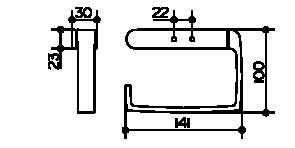 Держатель туалетной бумаги Keuco Elegance New 11662 010000 хром