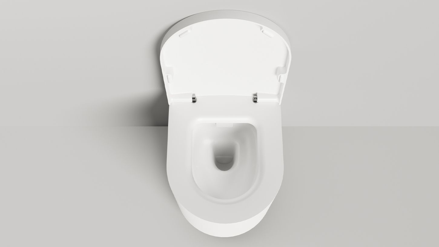 Унитаз подвесной безободковый с крышкой SALINI GEMELLI 240121М 530х410х420мм, S-Stone, цвет Белый матовый