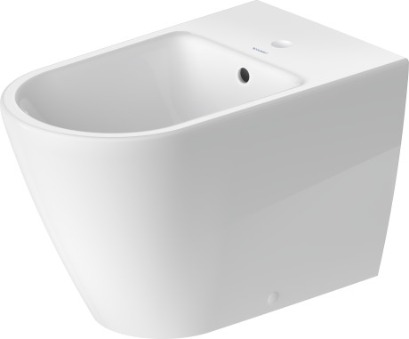 Напольное биде Duravit D-Neo 2294100000 370 мм х 650 мм, c отверстием под смеситель, с переливом, с креплением, белое