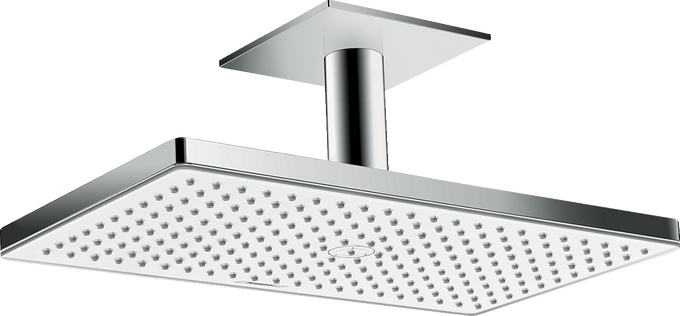 Верхний душ потолочный HANSGROHE Rainmaker Select 460 1jet 24012400 с EcoSmart, Белый/Хром