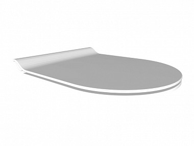 Сиденье GSI SPARES MS86CSN09 365 мм х 455 мм, Slim/Soft Close, цвет белый матовый