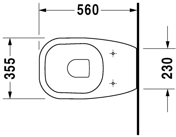 Напольный приставной унитаз Duravit D-Code 21150900002 белый