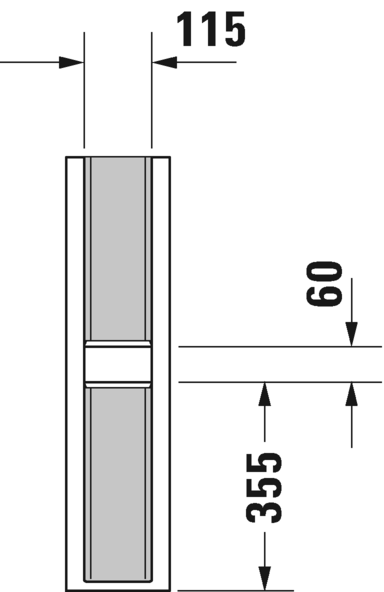 Пьедестал Duravit ME by Starck 0858390000 для раковины, белый 