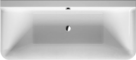 Акриловая ванна Duravit P3 Comforts 700381000000000 1800 х 800 c двумя наклонами для спины, с бесшовной акриловой панелью и рамой, пристенный вариант, белая (изделие снято с производства)