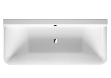 Акриловая ванна Duravit P3 Comforts 700381000000000 1800 х 800 c двумя наклонами для спины, с бесшовной акриловой панелью и рамой, пристенный вариант, белая (изделие снято с производства)