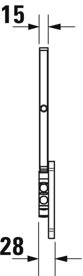 Косметическое зеркало Duravit D-Code 0099121000 хром