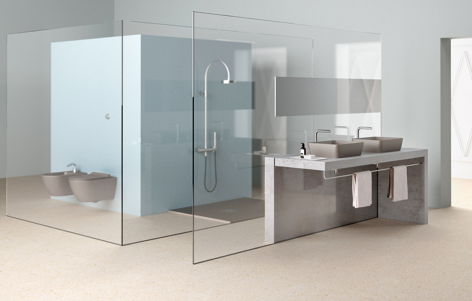 Биде подвесное GSI PURA 8864FR2126 500 мм х 360 мм, с отверстием под смеситель, с переливом, с креплением, цвет Чёрный матовый Ardesia