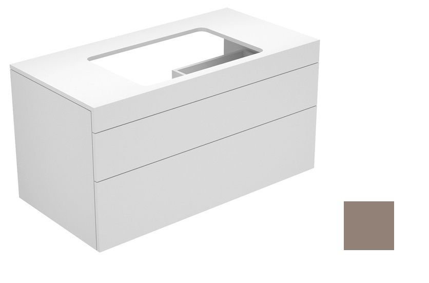 Тумба под умывальник Keuco Edition 400  31572 370000 корпус/фасад структурный лак трюфель