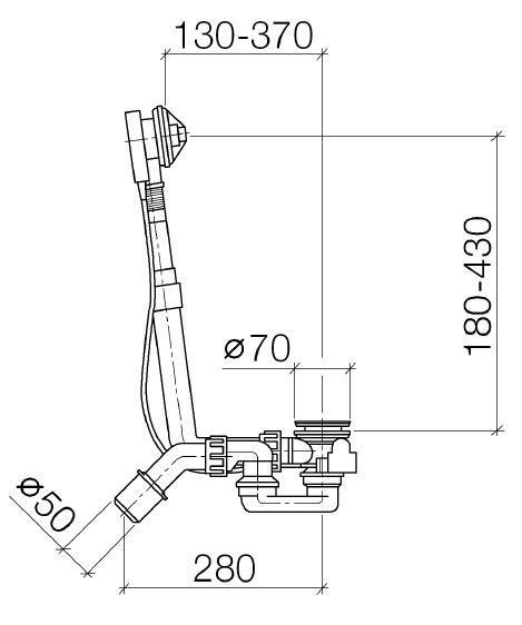РАСПРОДАЖА Сливной/переливной гарнитур DORNBRACHT 35 221 970 90 белый