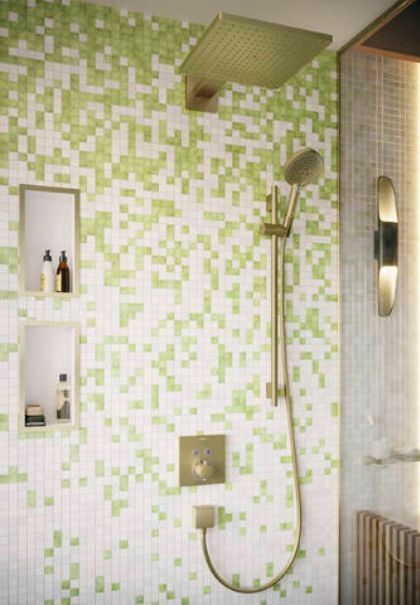 Шланговое подсоединение квадратное HANSGROHE FixFit Square 26455990 с клапаном обратного тока, цвет Полированное золото