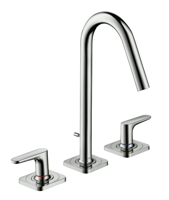 Смеситель для раковины AXOR Citterio M 34133000 с отдельными розетками, со сливным гарнитуром хром