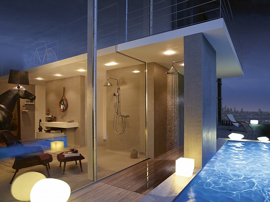 Душевой набор Showerpipe AXOR Front 26020000 Хром