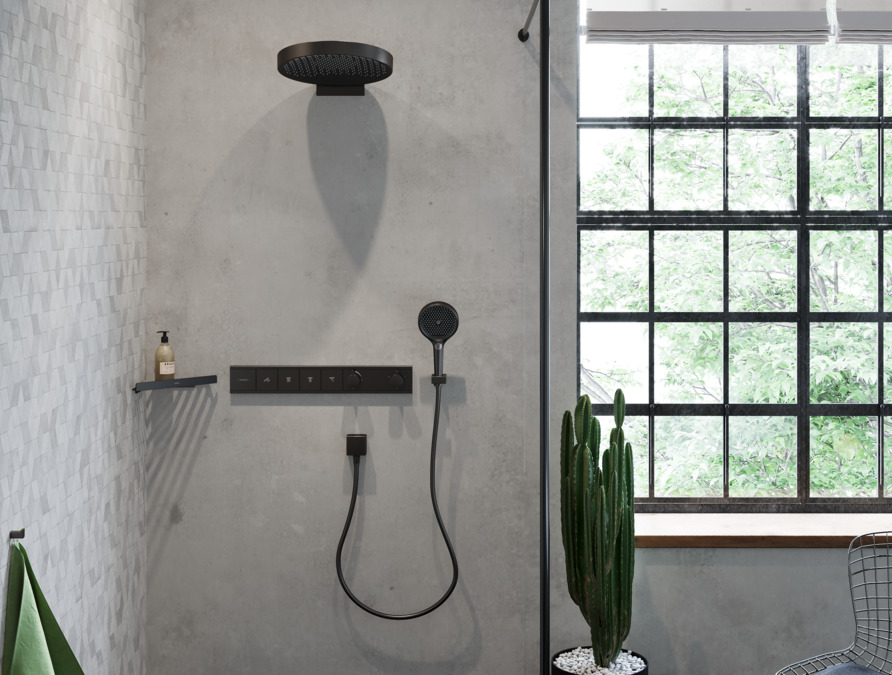 Крючок HANSGROHE AddStoris 41742340 Шлифованный чёрный хром