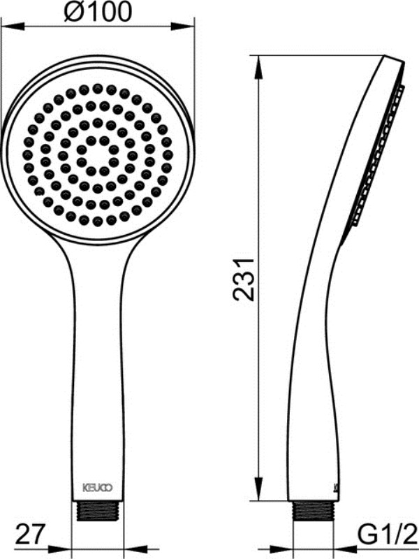 Ручной душ Keuco IXMO 59580 010100 хром
