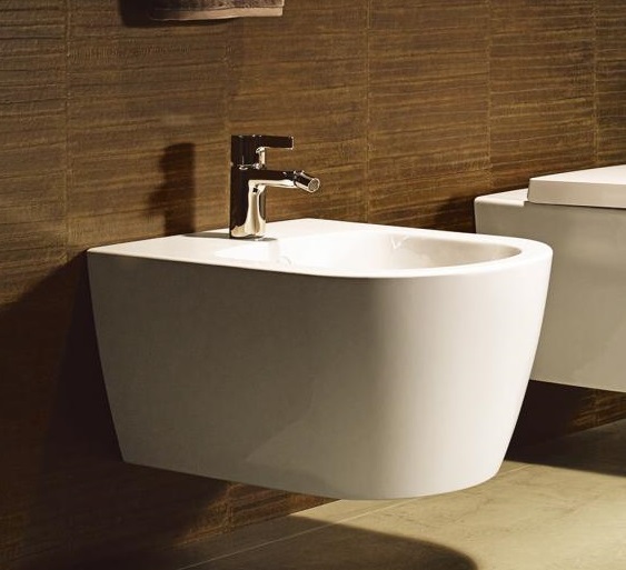 Подвесное биде Duravit ME by Starck 22881500001 с переливом, с покрытием WonderGliss, белое