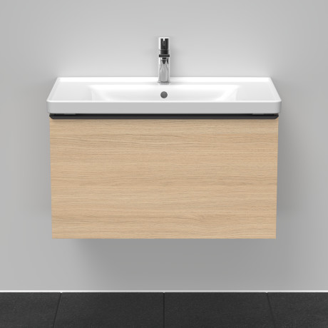 Тумба подвесная под раковину DURAVIT D-Neo DE425503030 784 мм х 452 мм, с одним выдвижным ящиком, натуральный дуб