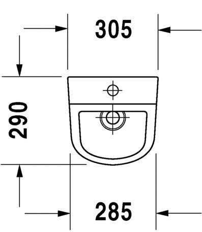 Писсуар подвесной Duravit D-Code 0828302000 без "мушки", с креплением, c подачей воды сверху, с покрытием HygieneGlaze, белый