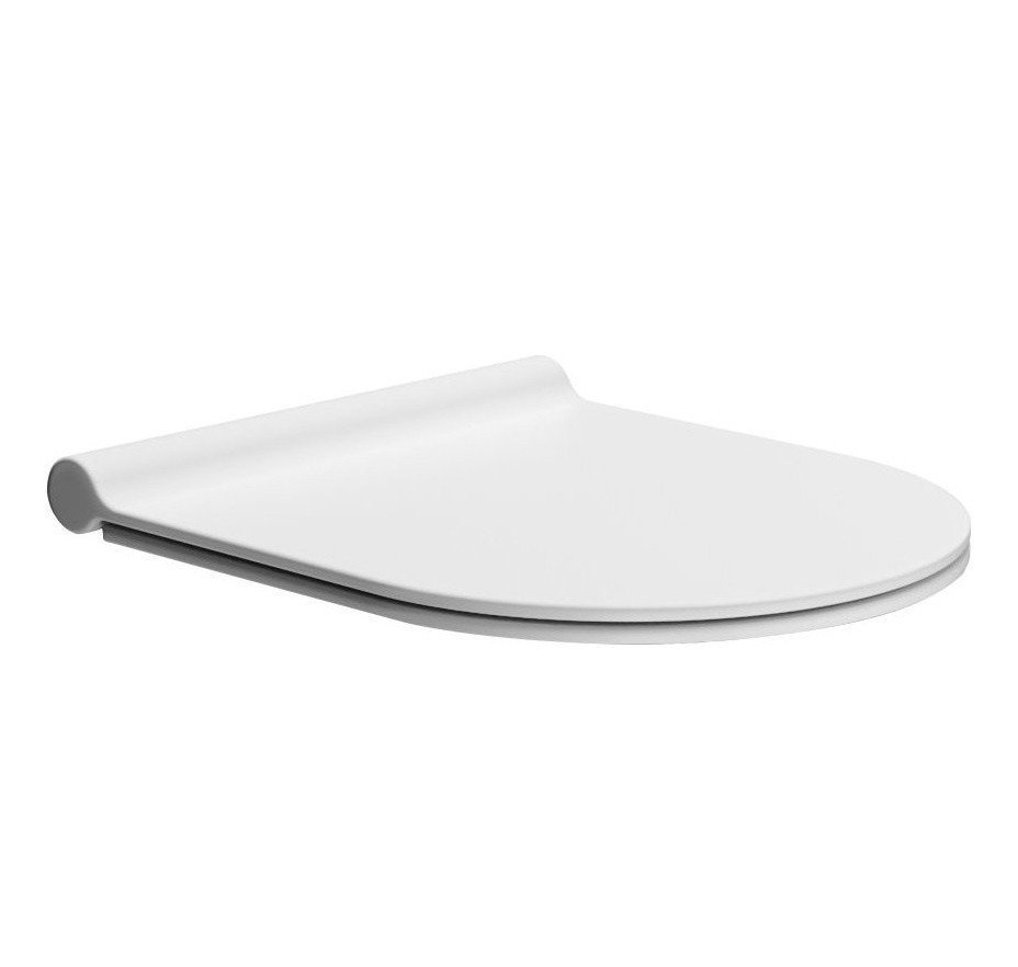 Сиденье для унитаза с крышкой GSI PURA MS76SN09 420 мм х 360 мм, SoftClose, цвет Белый матовый