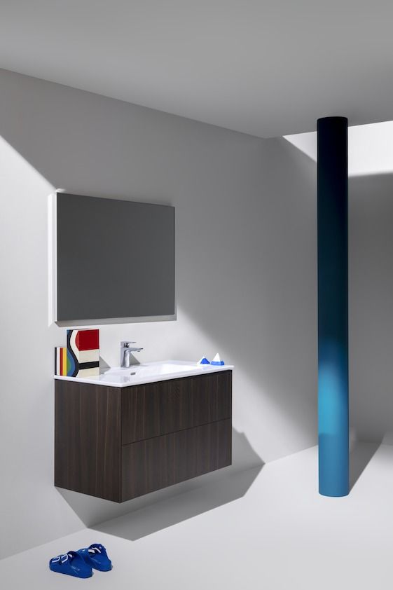 Тумба с раковиной  Laufen   Base for Pro S  8.6496.2.263.104.1   100 см, подвесная, 2 ящика, цвет темный вяз