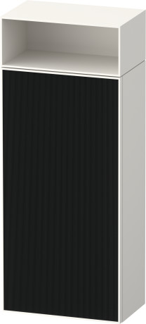 Средний шкаф петли слева DURAVIT ZENCHA ZE1351L63840000 240 мм х 400 мм х 961 мм, чёрное стекло/белый суперматовый