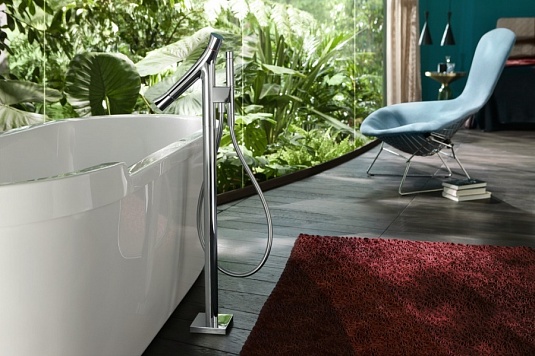 Смеситель для ванны  с термостатом AXOR Starck Organic 12016000 Хром