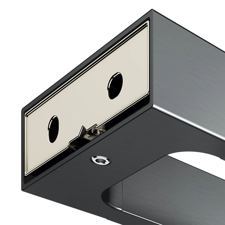 Полотенцедержатель двойной KEUCO EDITION 11 11118 130000 Чёрный шлифованный хром