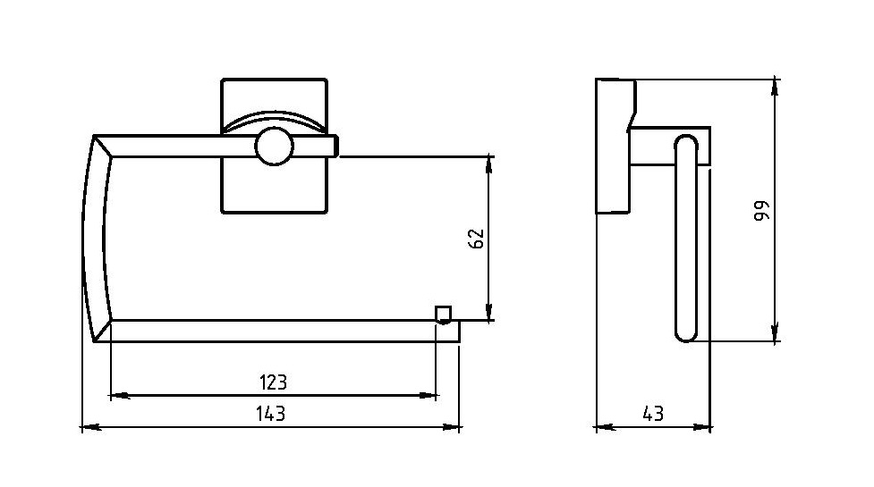 РАСПРОДАЖА Держатель туалетной бумаги Novaservis Metalia 12 0231.0 хром