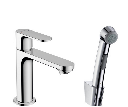 Набор бидетте HANSGROHE REBRIS S 72215000 со смесителем 110 мм и гигиеническим душем, хром
