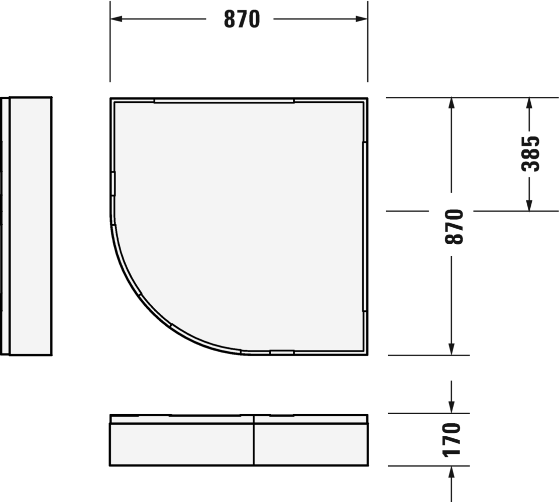 Опора для душевого поддона Duravit D-Code 790485000000000 белый