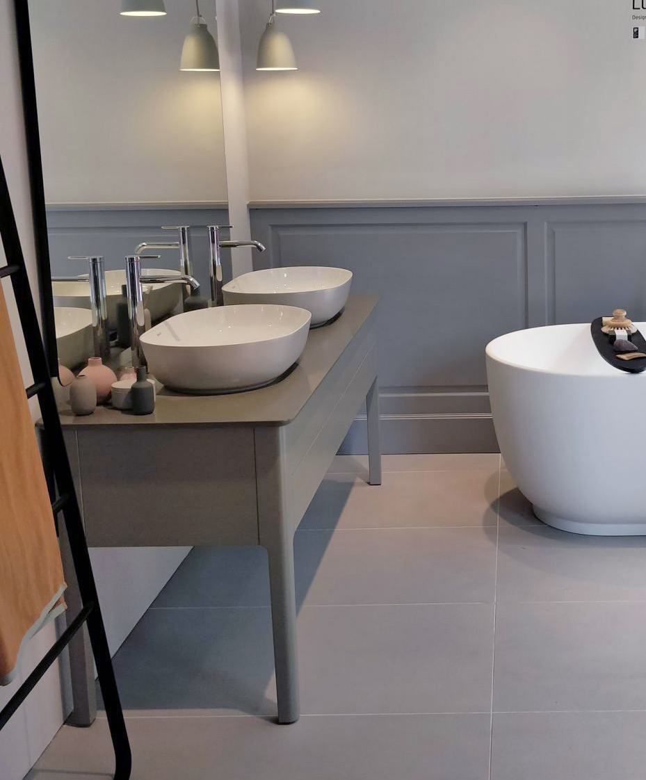 Столешница для раковины Duravit Luv LU9467B3333 кварцевый камень серый структурный