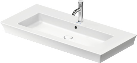 Раковина встраиваемая Duravit White Tulip 2363100000 1050 мм х 490 мм, с отверстием под смеситель, с переливом, белая