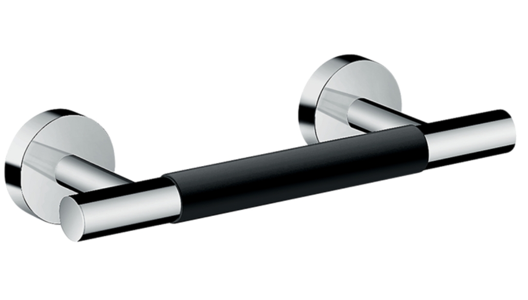 Подставка для ног HANSGROHE Unica Comfort 26329000 284 мм, Цвет хром/чёрный: