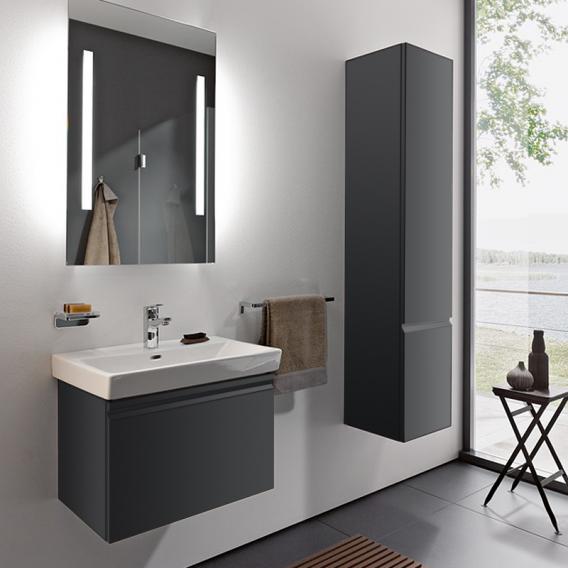 Высокий шкаф-пенал подвесной Laufen  Pro   4.8312.2.095.480.1 высота 165 см, дверь правая, цвет графит