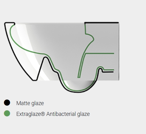Унитаз подвесной безободковый GSI PURA 8816FR504 500 мм х 360 мм, с Swirlflush 2.0, с крепежом, цвет Agave Matte (старый артикул 881604 / 8816FR204)