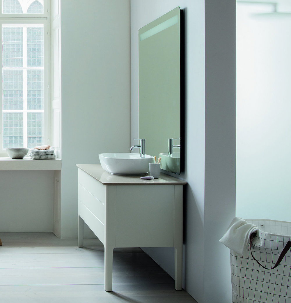 Тумба напольная под столешницу Duravit Luv LU956003636 белый