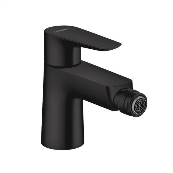 Смеситель для биде Hansgrohe Talis E 71720670 с донным клапаном, чёрный матовый