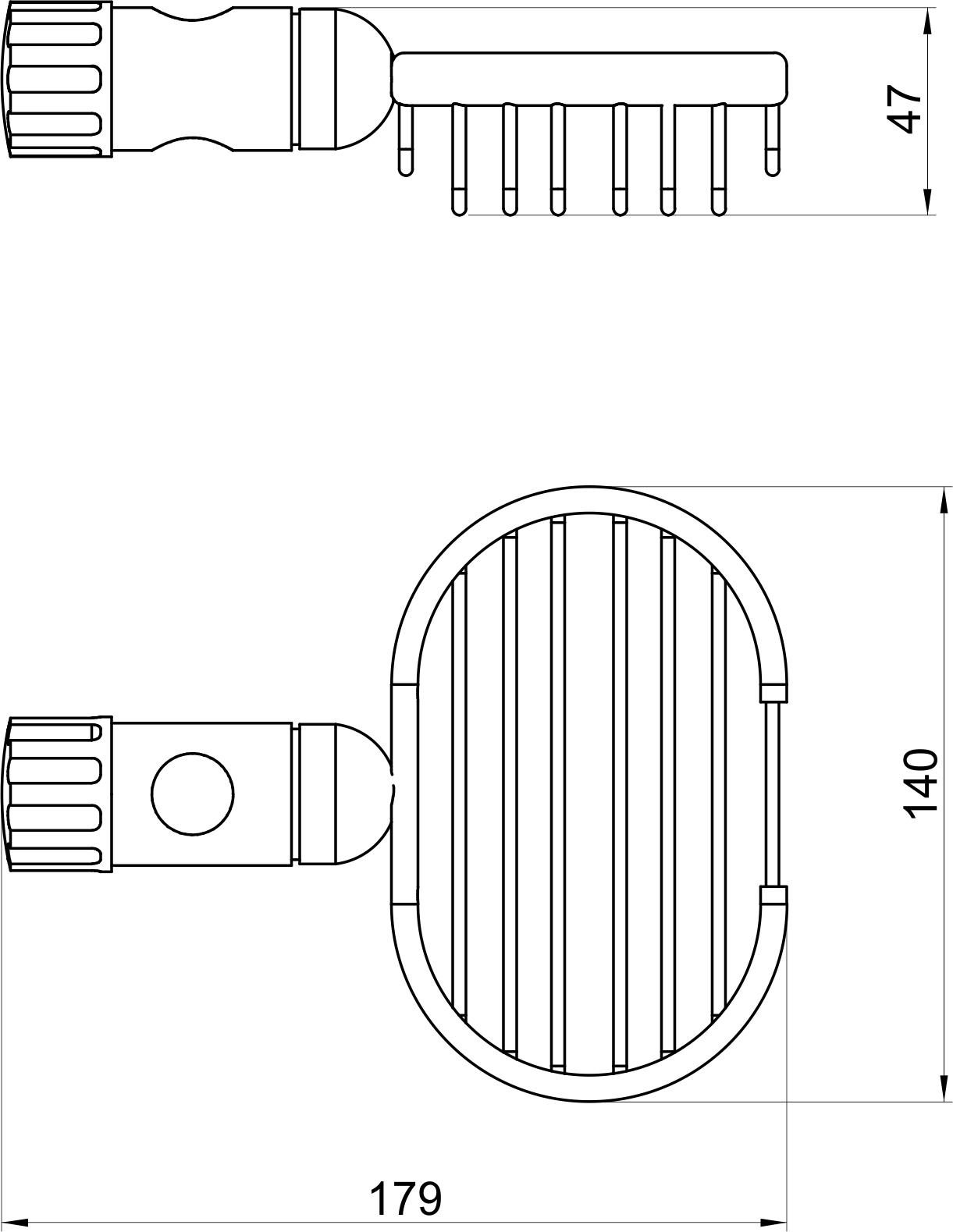 Мыльница для штанги Novaservis  Metalia Wire programme 6080.0  хром