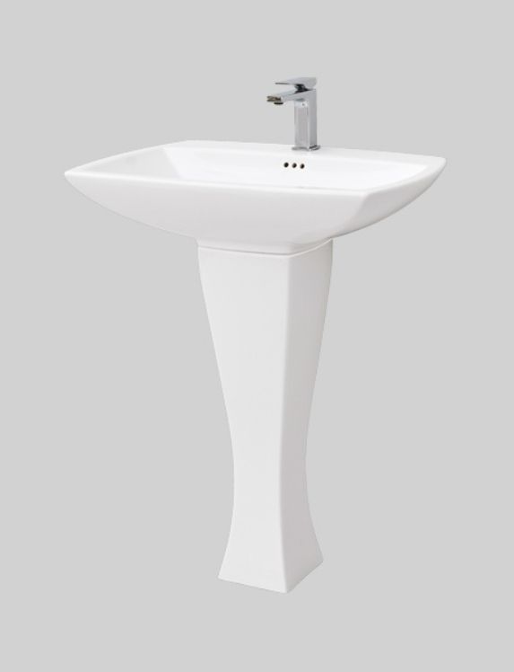 Раковина накладная ARTCERAM JAZZ JZL004 01 00 480 мм х 700 мм, c отверстием под смеситель, с переливом, белый глянцевый