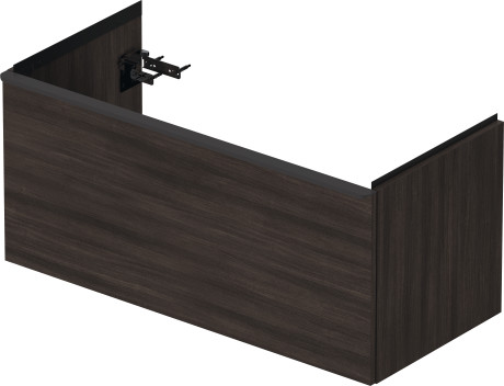 Тумба подвесная под раковину DURAVIT D-Neo DE425605353 984 мм х 452 мм, с одним выдвижным ящиком, каштан тёмный