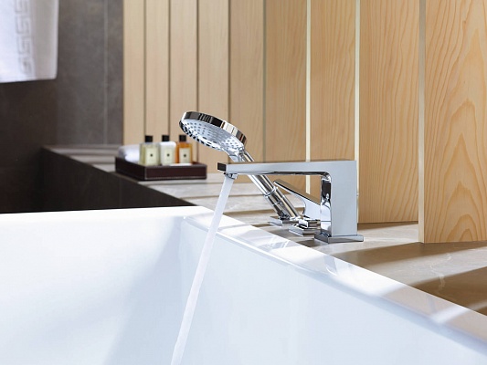 Смеситель на борт ванны на 3 отверстия Hansgrohe Metropol New 32551000 Хром