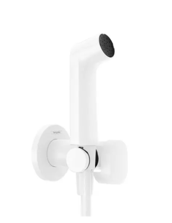 Гигиенический комплект HANSGROHE Bidette S 1 jet 29232700 со шлангом и держателем, цвет Белый матовый