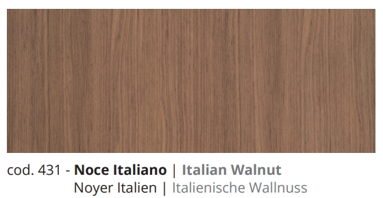 Столешница BMT IKON BASE IKON 970 811 124 01.0 431 без бортика 1240х20х502 мм, Italian Walnut