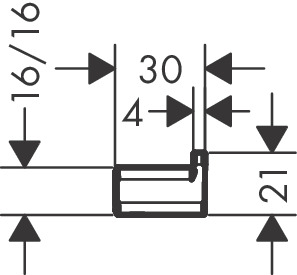 Крючок HANSGROHE AddStoris 41742340 Шлифованный чёрный хром