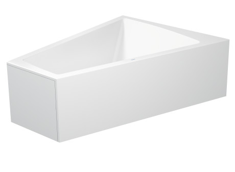 Акриловая ванна Duravit Paiova 700267000000000 1700 х 1300 c наклоном для спины справа, со встроенной акриловой фронтальной панелью и опорной рамой, угловая, белая
