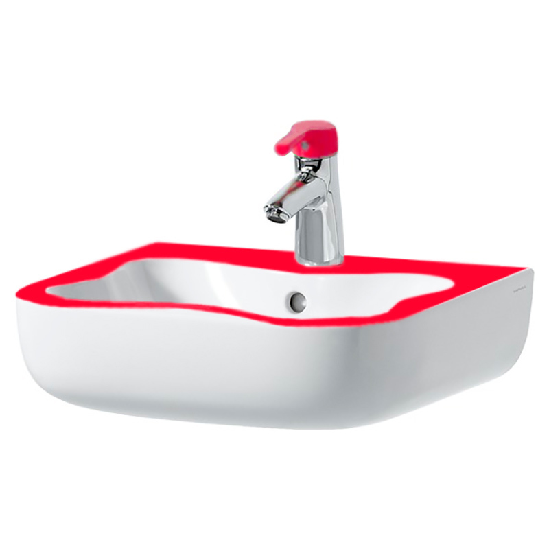 Раковина Laufen  Flora Kids 815031  45 см  белая, красная