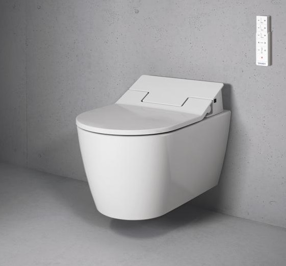 Унитаз подвесной Duravit Me by Starck 25285900001 с вертикальным смывом, для SensoWash, c покрытием WonderGliss, белый