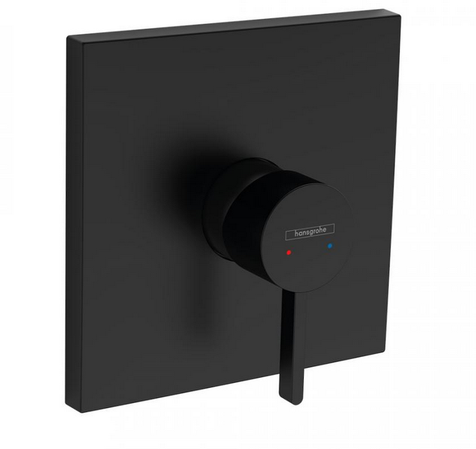 Однорычажный смеситель для душа скрытого монтажа HANSGROHE VERNIS 76615670 цвет Чёрный матовый